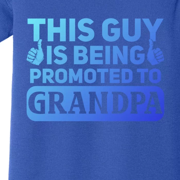 This Was Promoted To Grandpa Funny Gift Baby Bodysuit