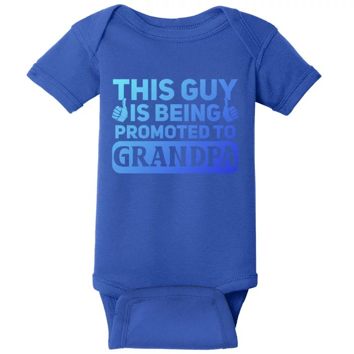 This Was Promoted To Grandpa Funny Gift Baby Bodysuit