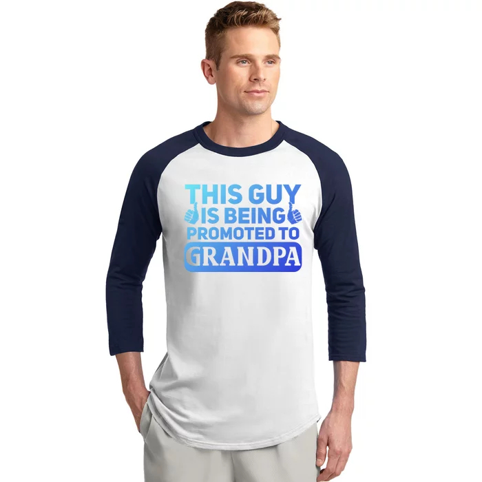 This Was Promoted To Grandpa Funny Gift Baseball Sleeve Shirt