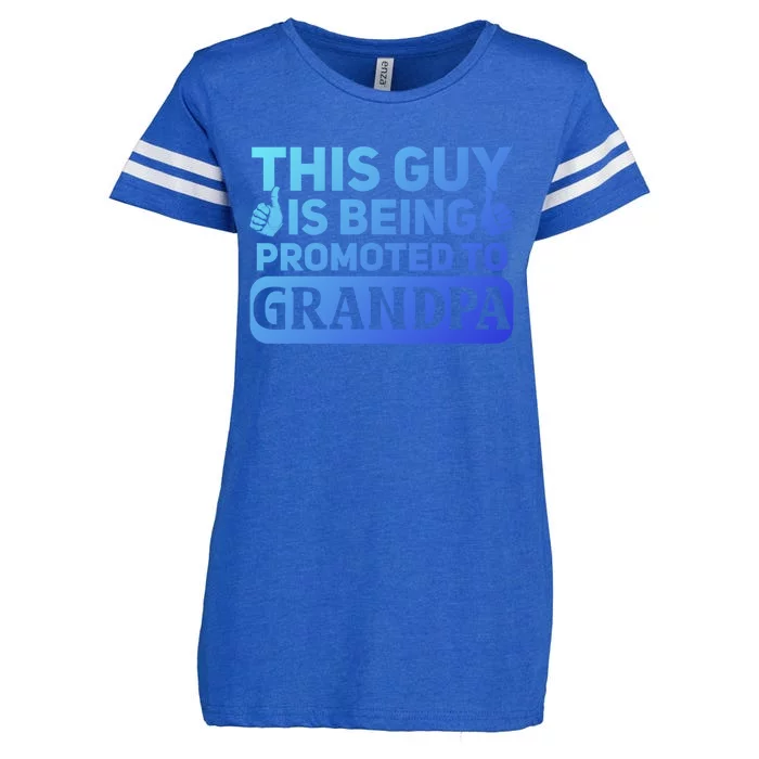 This Was Promoted To Grandpa Funny Gift Enza Ladies Jersey Football T-Shirt