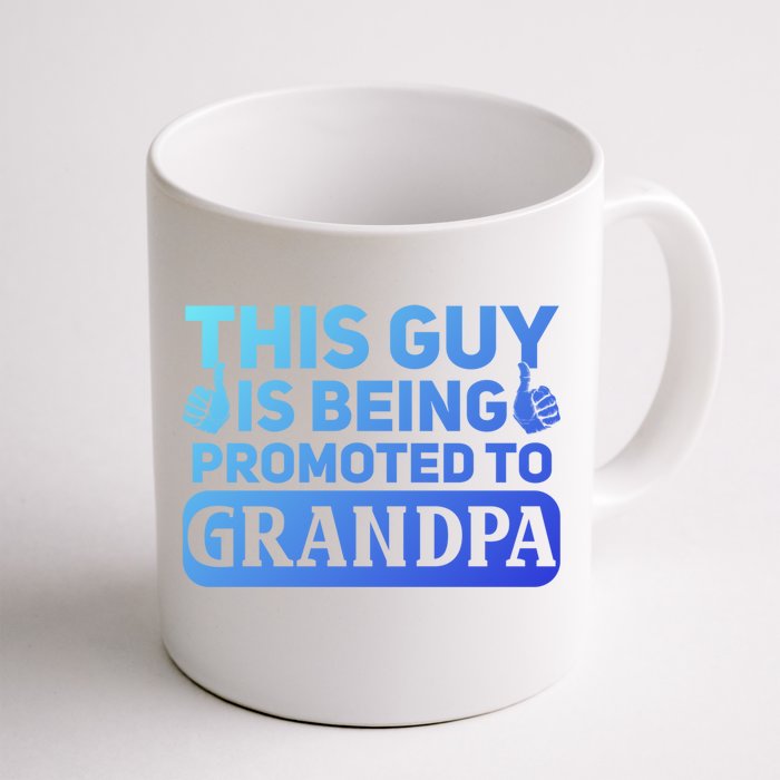 This Was Promoted To Grandpa Funny Gift Front & Back Coffee Mug