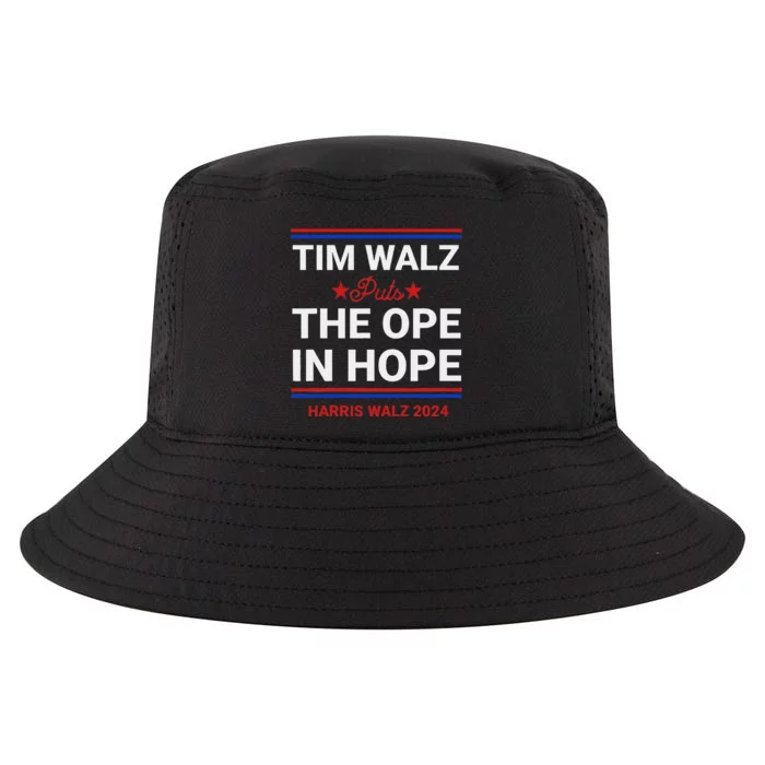 Tim Walz Puts The Ope In Hope Harris Walz 2024 Midwest Cool Comfort Performance Bucket Hat