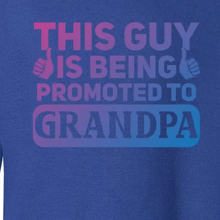 This Was Promoted To Grandpa Funny Gift Toddler Sweatshirt