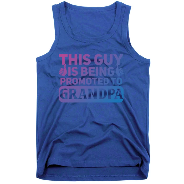 This Was Promoted To Grandpa Funny Gift Tank Top