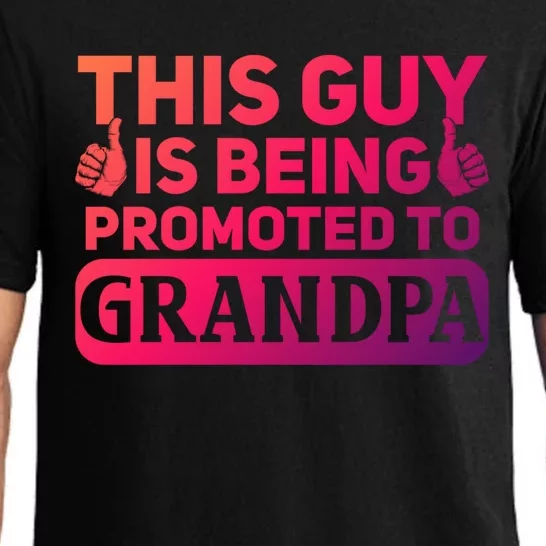 This Was Promoted To Grandpa Funny Gift Pajama Set