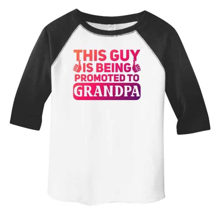 This Was Promoted To Grandpa Funny Gift Toddler Fine Jersey T-Shirt