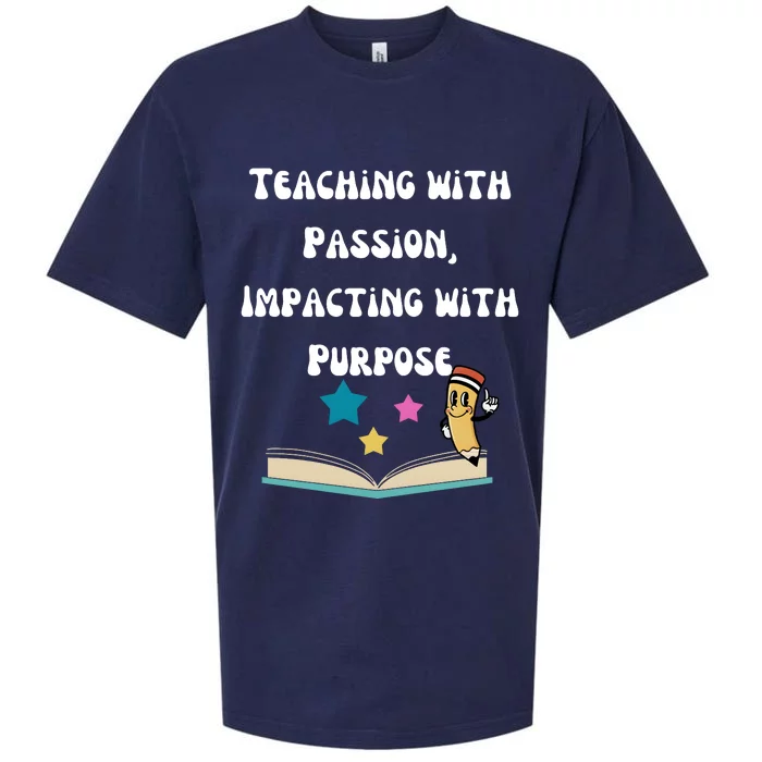 Teaching With Passion Impacting With Purpose Sueded Cloud Jersey T-Shirt