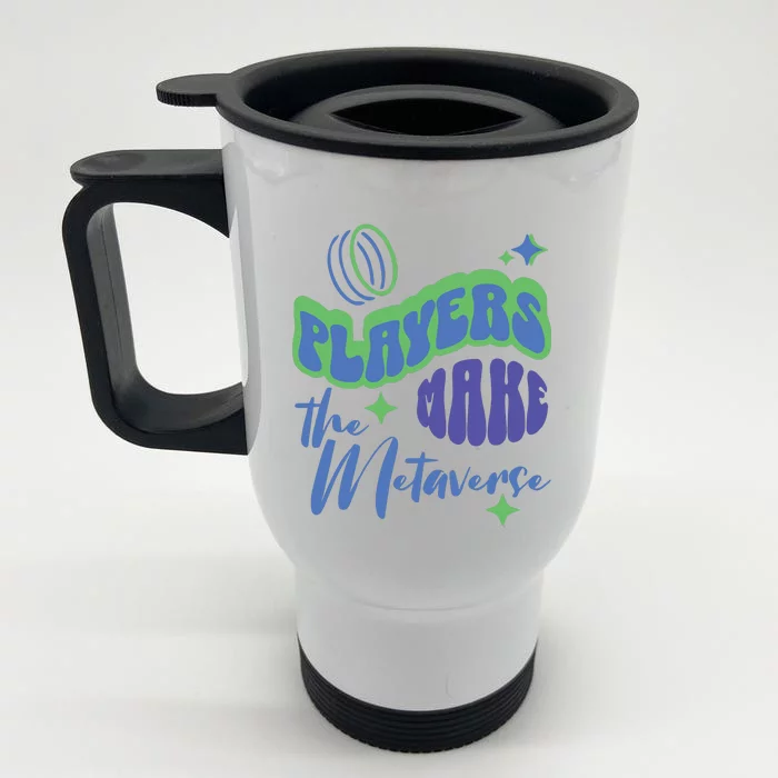 Tcg World Players Make The Metaverse Front & Back Stainless Steel Travel Mug