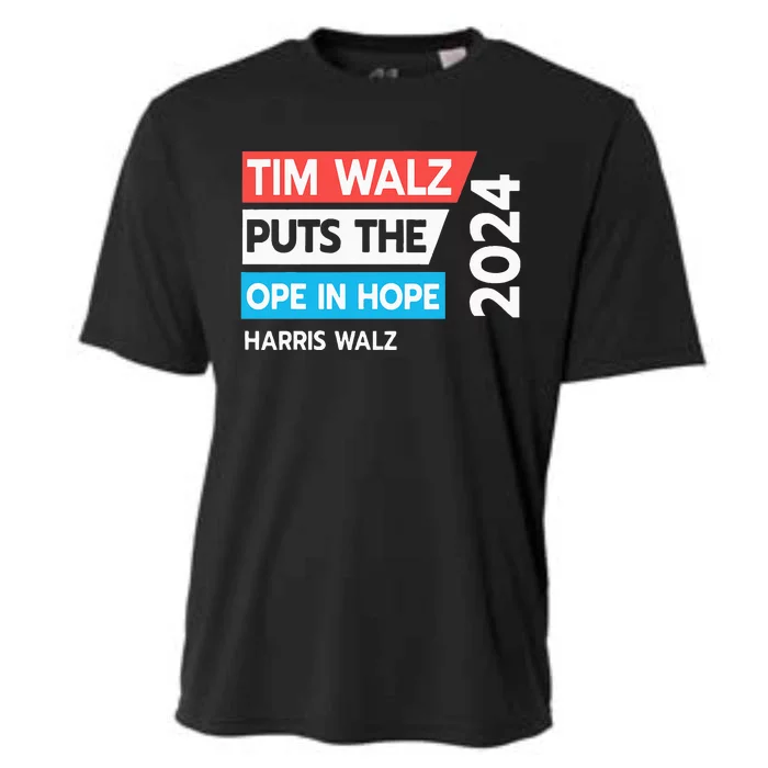 Tim Walz Puts The Open In Hole 2024 Harris Walz Cooling Performance Crew T-Shirt