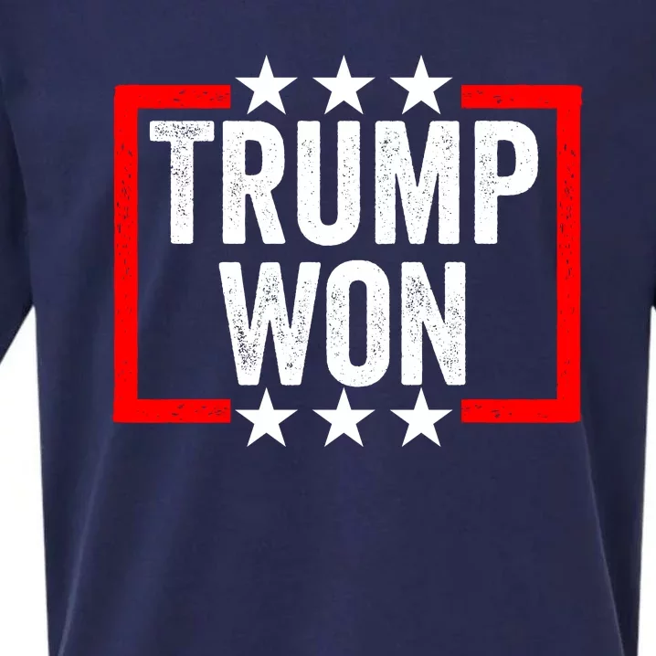 Trump Won ~ Pro Freedom ~ Anti Harris And Biden Protest Sueded Cloud Jersey T-Shirt