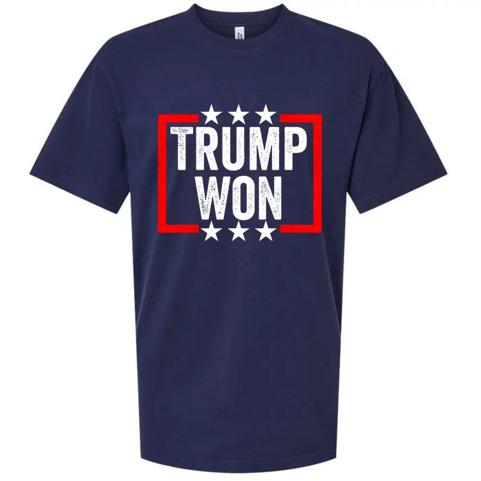 Trump Won ~ Pro Freedom ~ Anti Harris And Biden Protest Sueded Cloud Jersey T-Shirt