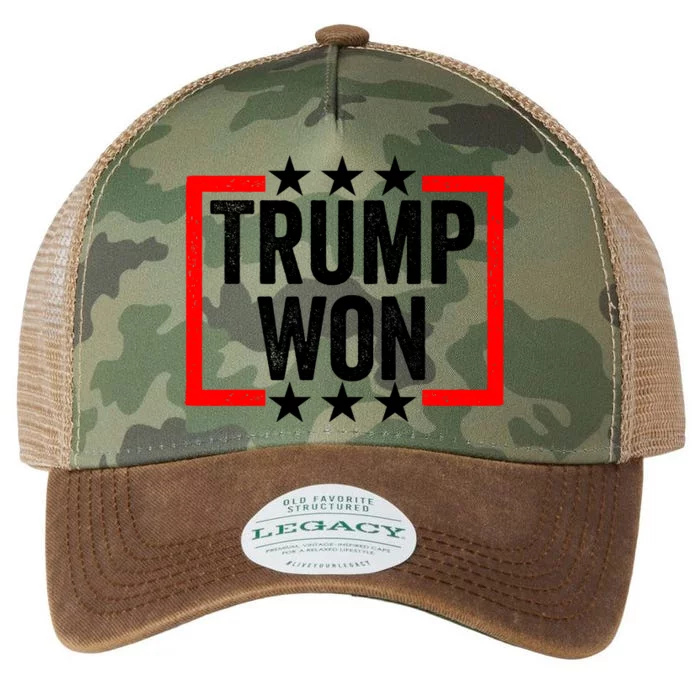 Trump Won ~ Pro Freedom ~ Anti Harris And Biden Protest Legacy Tie Dye Trucker Hat