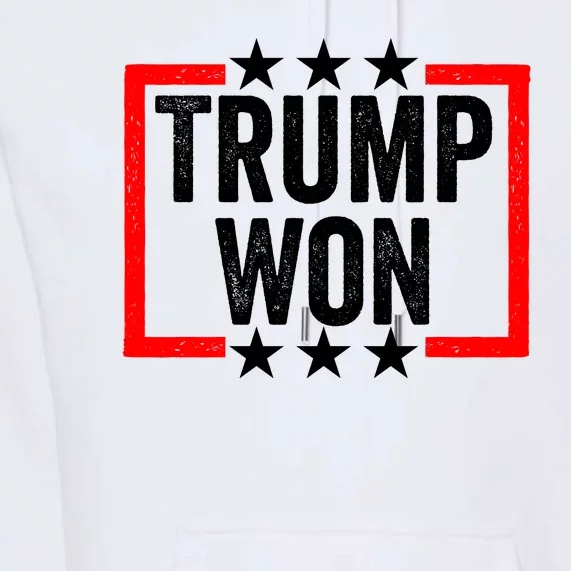 Trump Won ~ Pro Freedom ~ Anti Harris And Biden Protest Premium Hoodie