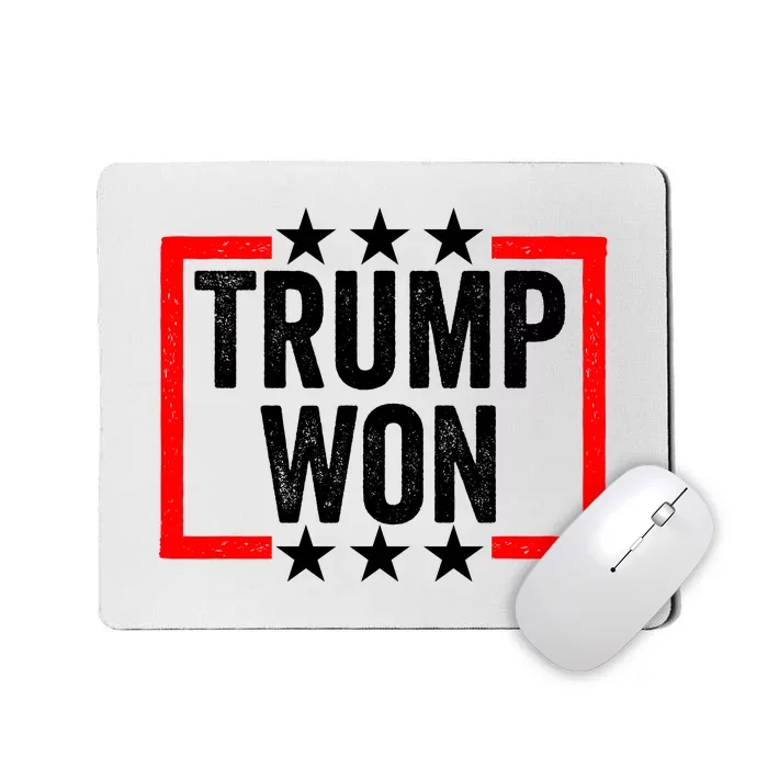 Trump Won ~ Pro Freedom ~ Anti Harris And Biden Protest Mousepad