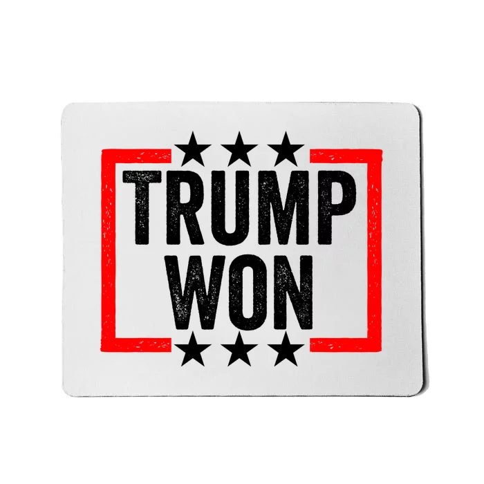 Trump Won ~ Pro Freedom ~ Anti Harris And Biden Protest Mousepad