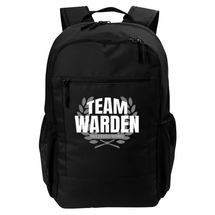 Team Warden Proud Family Member Warden Daily Commute Backpack