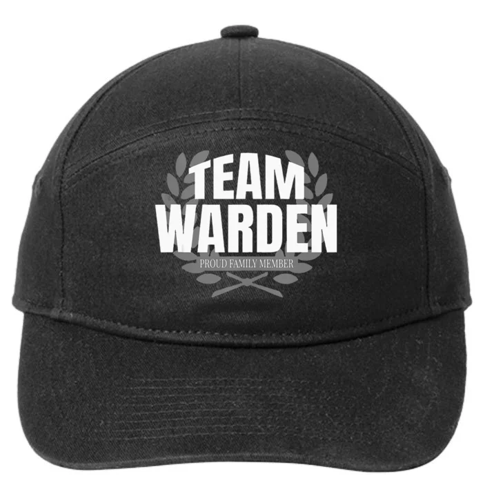 Team Warden Proud Family Member Warden 7-Panel Snapback Hat