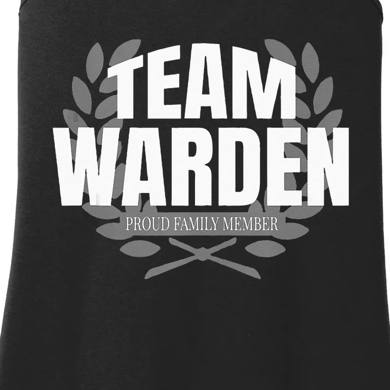 Team Warden Proud Family Member Warden Ladies Essential Tank