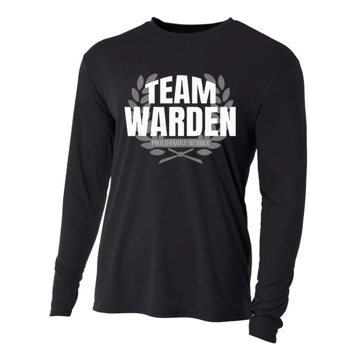 Team Warden Proud Family Member Warden Cooling Performance Long Sleeve Crew