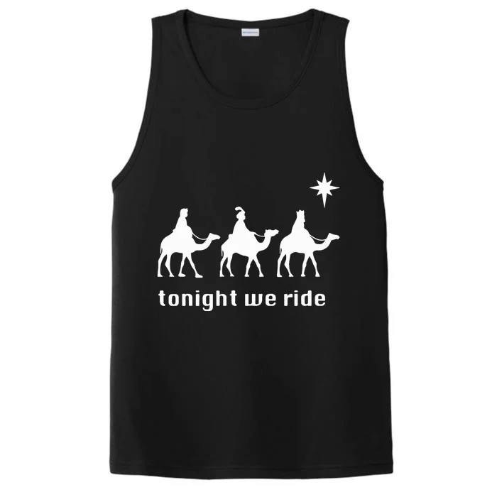 Tonight We Ride Christmas 3 Wise Menn Camel Ride Performance Tank