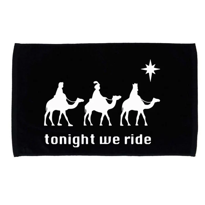 Tonight We Ride Christmas 3 Wise Menn Camel Ride Microfiber Hand Towel