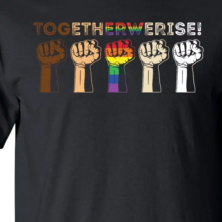 Together We Rise Black Lives Matter Tall T-Shirt