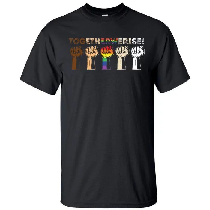 Together We Rise Black Lives Matter Tall T-Shirt