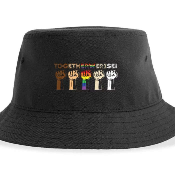 Together We Rise Black Lives Matter Sustainable Bucket Hat