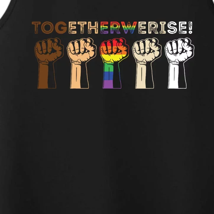 Together We Rise Black Lives Matter Performance Tank