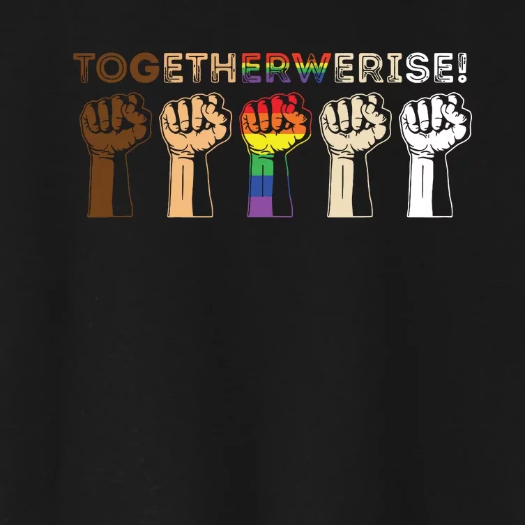 Together We Rise Black Lives Matter Women's Crop Top Tee