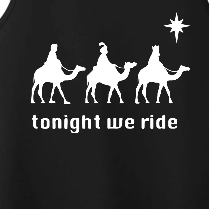 Tonight We Ride Christmas 3 Wise Menn Camel Ride Performance Tank