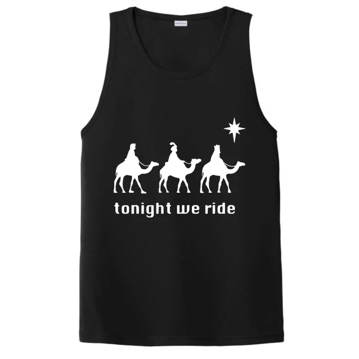 Tonight We Ride Christmas 3 Wise Menn Camel Ride Performance Tank