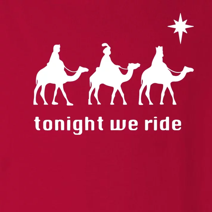 Tonight We Ride Christmas 3 Wise Menn Camel Ride Toddler Long Sleeve Shirt