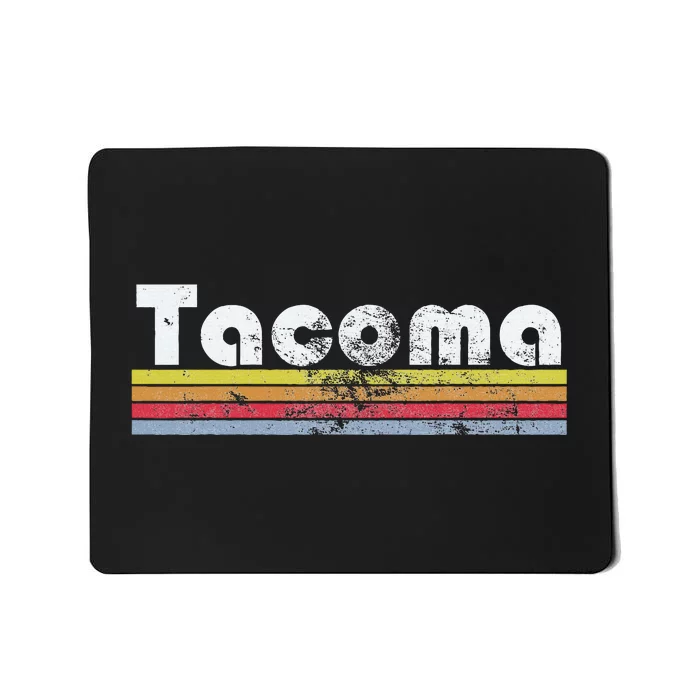 Tacoma Wa Retro Vintage Pride City 70s 80s Women Gift Mousepad