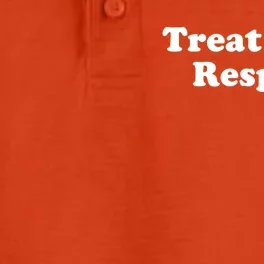 Treat With Respect Gift Dry Zone Grid Performance Polo