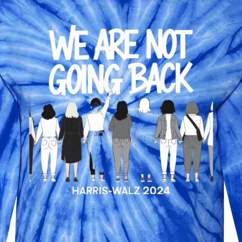 Together We Rise: Harriswalz 2024 Journey Gift Tie-Dye Long Sleeve Shirt