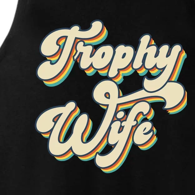 Trophy Wife Retro Ladies Tri-Blend Wicking Tank