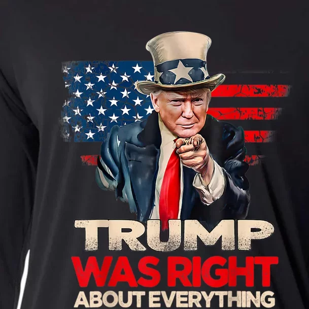 Trump Was Right About Everything President Donald Trump 2024 Cooling Performance Long Sleeve Crew