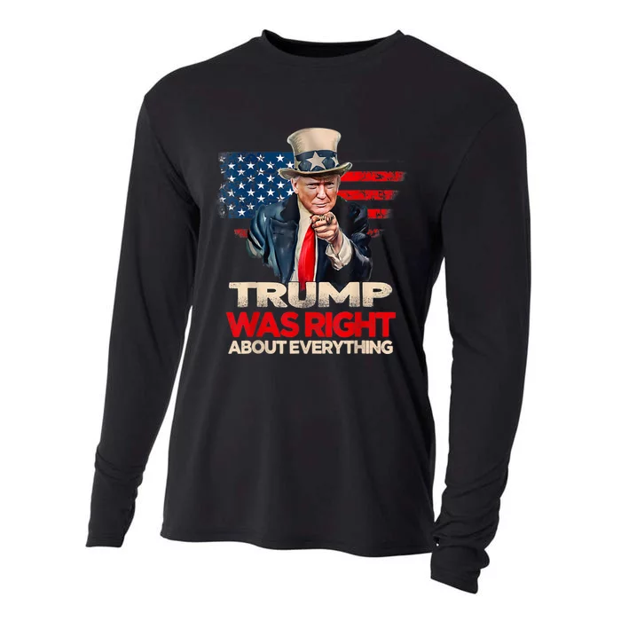 Trump Was Right About Everything President Donald Trump 2024 Cooling Performance Long Sleeve Crew