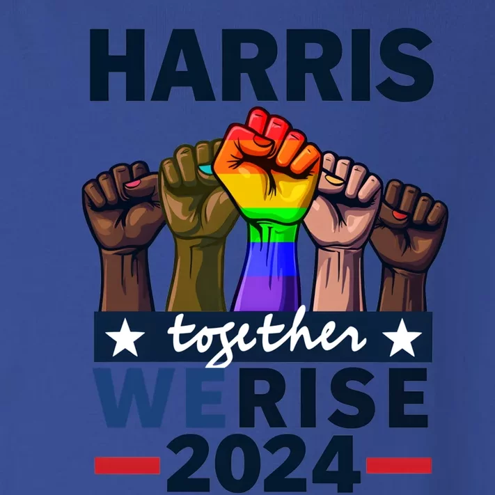 Together We Rise Kamala Harris 2024 Lgbt Meaningful Gift Toddler Long Sleeve Shirt