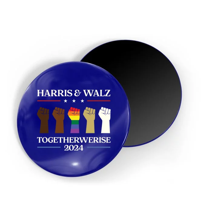 Together We Rise Harris Walz 2024 Supporter Collection Funny Gift Magnet