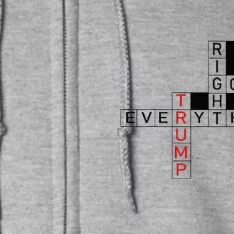 Trump Was Right! 2024 Political Election. Political Pride Full Zip Hoodie