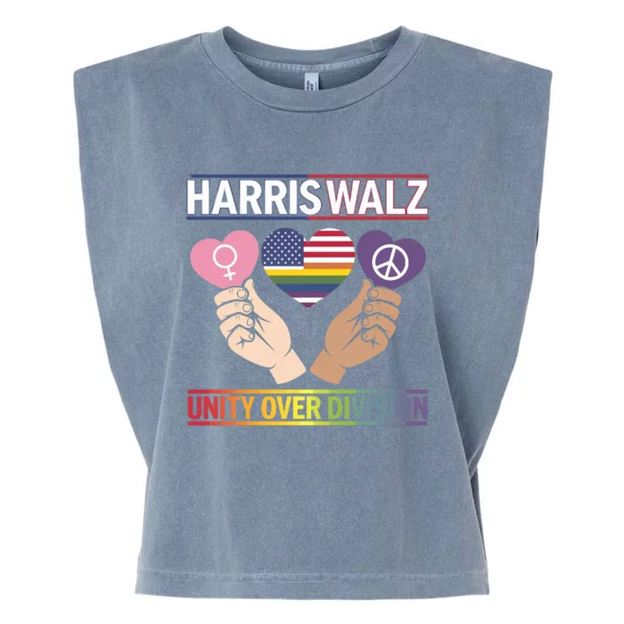 Together We Rise: Harriswalz For Unity Great Gift Garment-Dyed Women's Muscle Tee