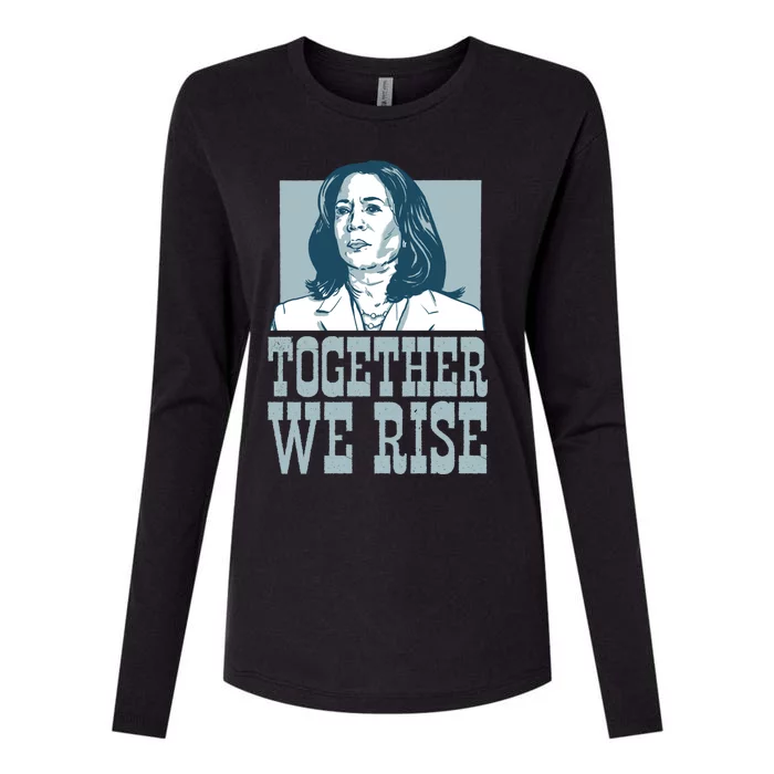 Together We Rise Vote President Election Kamala Harris Funny Gift Womens Cotton Relaxed Long Sleeve T-Shirt