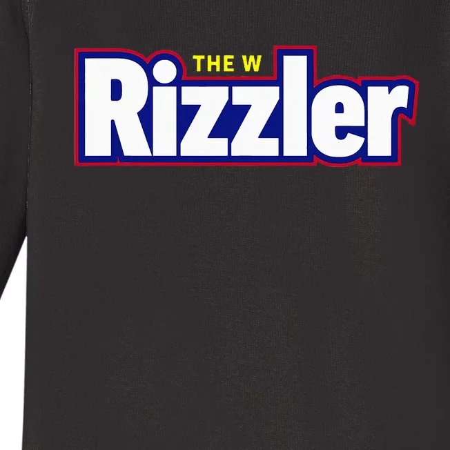 The W Rizzler For The Rizz God Baby Long Sleeve Bodysuit