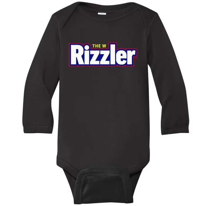 The W Rizzler For The Rizz God Baby Long Sleeve Bodysuit