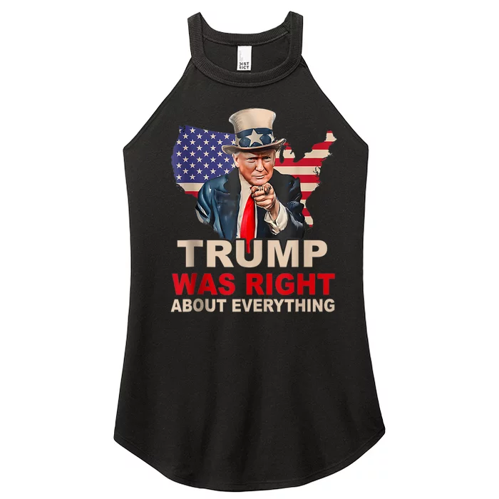 Trump Was Right About Everything Donald Trump Supporter Women’s Perfect Tri Rocker Tank