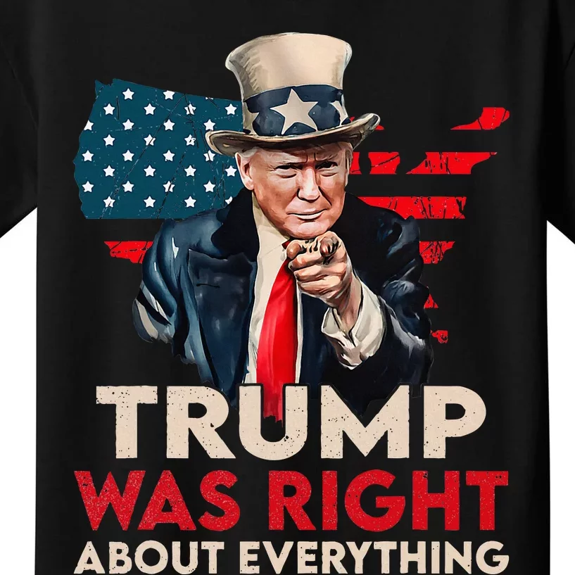 Trump Was Right About Everything Funny Kids T-Shirt