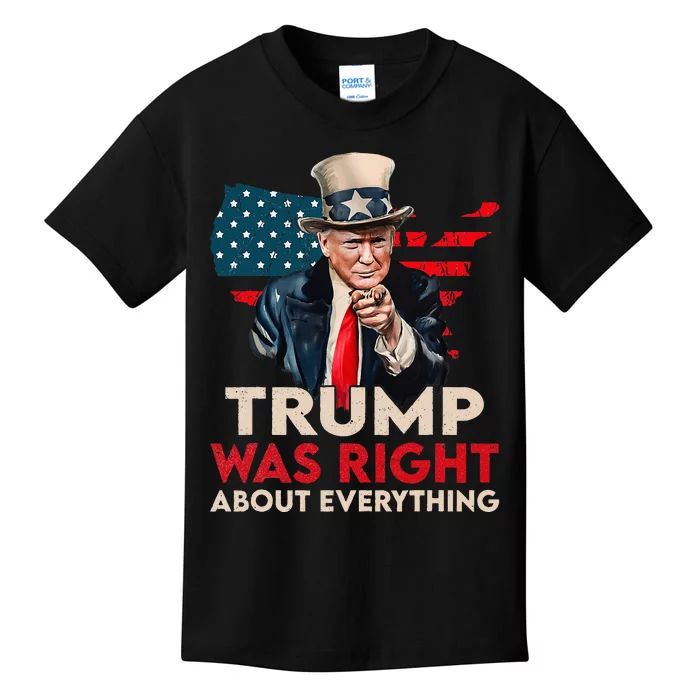 Trump Was Right About Everything Funny Kids T-Shirt