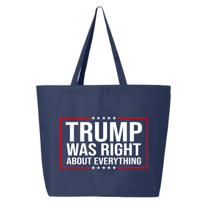 Trump Was Right About Everything Funny USA 25L Jumbo Tote